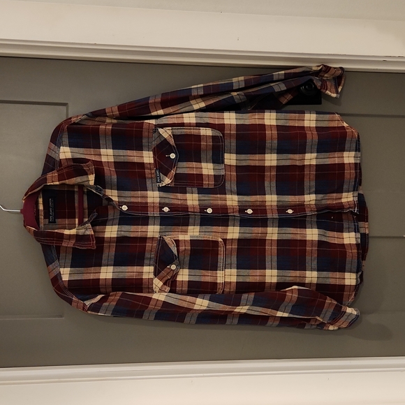 Vintage 90s plaid button down. PEPE JEANS WORN ONCE-100% COTTON = CLOSING-FINAL - Picture 2 of 12